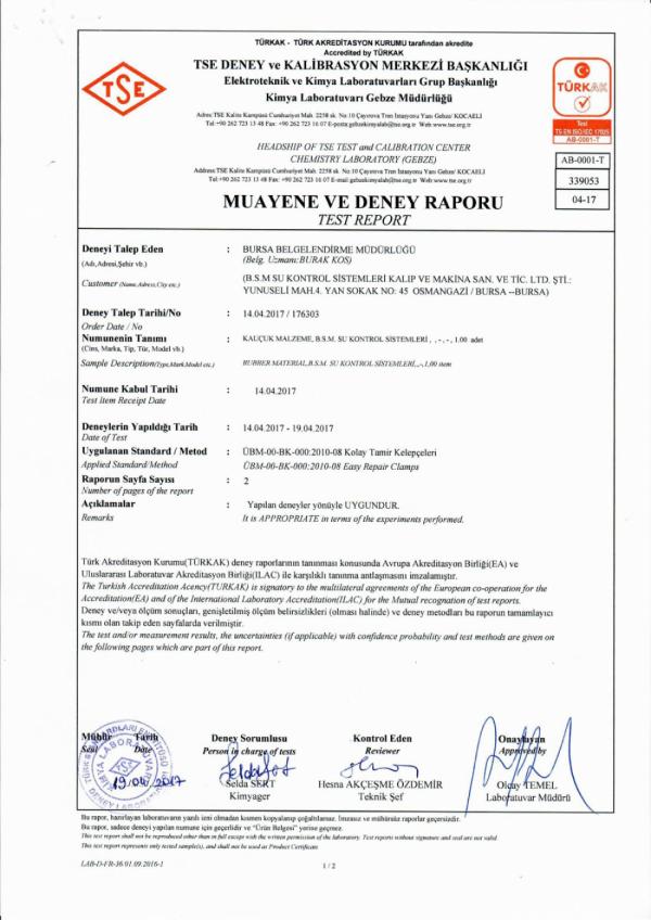 TSE TEST REPORT SHORE